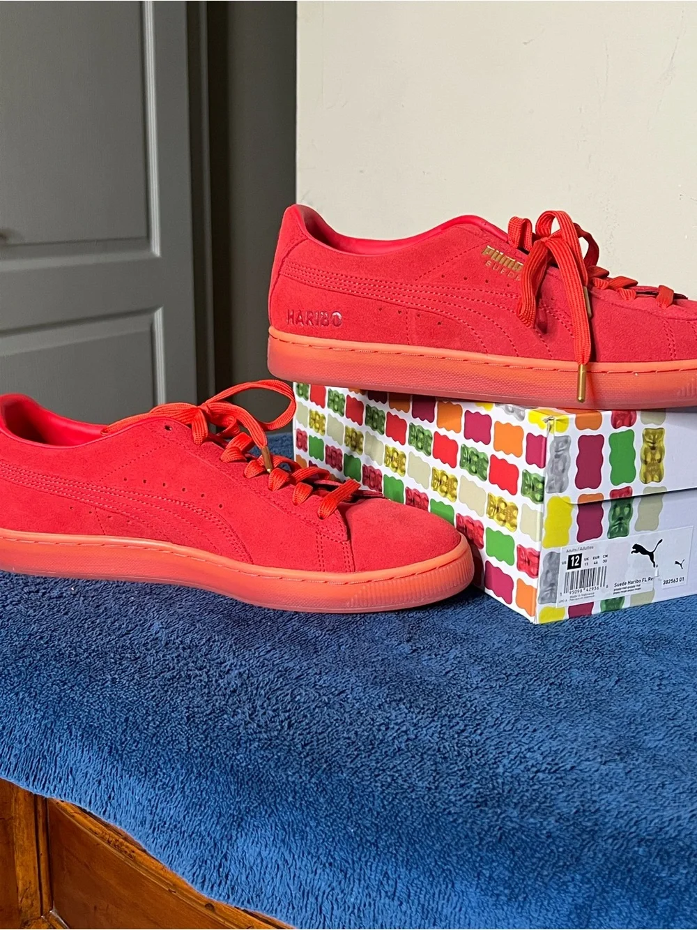 Puma Red/Coral Haribo Suede Sneakers